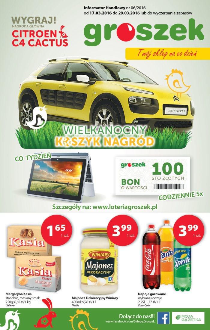 Gazetka promocyjna Groszek str. 1