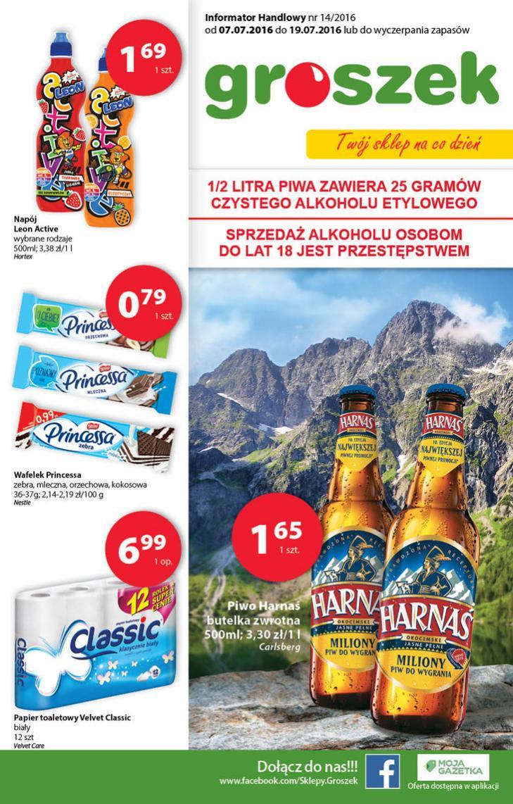 Gazetka promocyjna Groszek str. 1